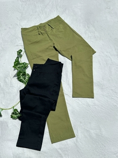 Pantalón DOBLE CINTURA -bengalina- - comprar online