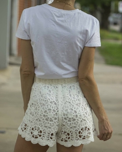 Shorts Tejido TENCEL Blanco en internet