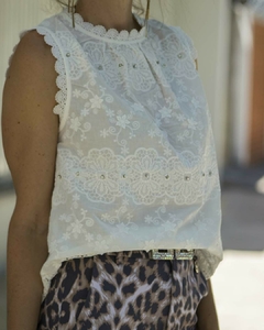 Blusa ZAMA Blanca - comprar online