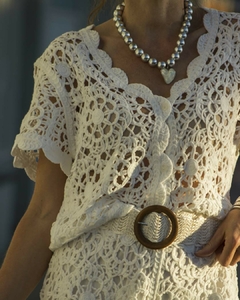 Camisa Tejida SERIF Blanco