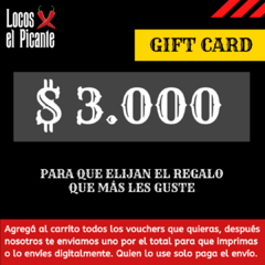 Gift Card - $ 3.000 - comprar online