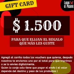 Gift Card - $ 1.500