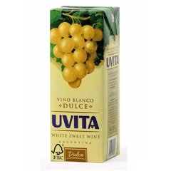 Vino De Mesa Uvita Blanco Dulce Tetra x 1 Lt.