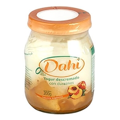 Yogur Descremado Dahi Con Colchón de Duraznos x200g.