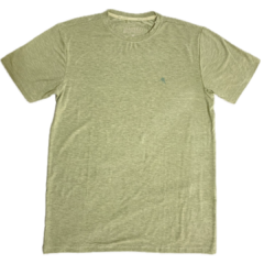 Camiseta Gola Careca de Poliamida Verde 1104