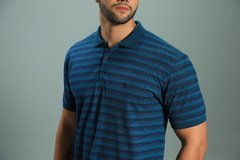 Camisa Polo Listrada Azul 2312