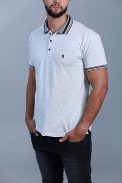 Camisa Polo Premium Cinza 2348