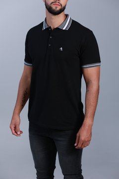 Camisa Polo Premium Preta 2348