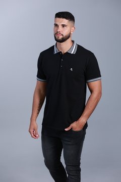 Camisa Polo Premium Preta 2348 - comprar online