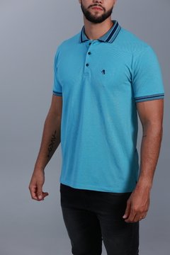 Camisa Polo Premium Azul Aquarium 2348