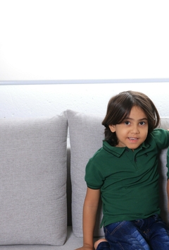 Camisa Polo Infantil Verde Amazônia Mad 2410 - comprar online