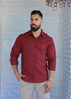 Camisa Manga Longa Vinho 3254 - comprar online