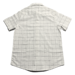 Camisa Manga Curta Xadrez Branca 4188 - comprar online