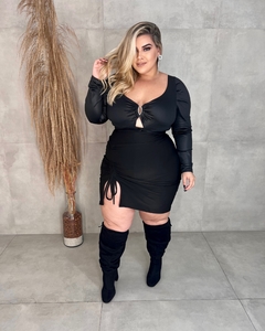 Imagem do CROPPED PLUS SIZE CIRRE ANTONELA PRETO