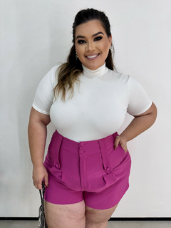 SHORT ALFAIATARIA PLUS SIZE ELLA PINK na internet