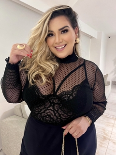 Imagem do CROPPED DE RENDA PLUS SIZE ANDREZA