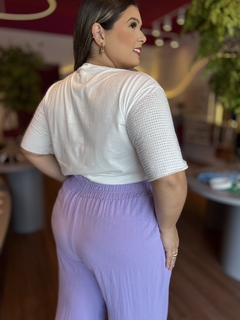 CALÇA PLUS SIZE PANTALONA ÁLIA LAVANDA - loja online