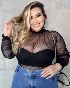 Imagem do BLUSA DE TULE PLUS SIZE SOFIA POÁ