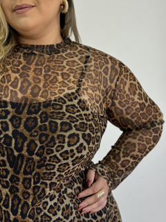 VESTIDO TULE PLUS SIZE MONIQUE ONÇA - loja online