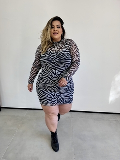 VESTIDO TULE PLUS SIZE MONIQUE ZEBRA - comprar online