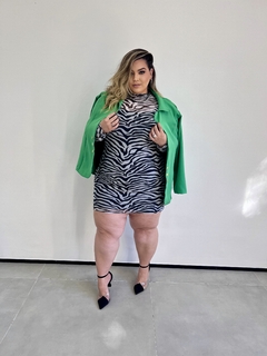 VESTIDO TULE PLUS SIZE MONIQUE ZEBRA na internet