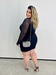 VESTIDO TULE PLUS SIZE MONIQUE PRETO na internet