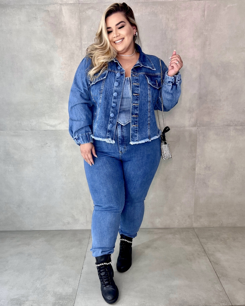 CALÇA JOGGER PLUS SIZE JEANS KIM