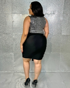 Imagem do VESTIDO PLUS SIZE BEACH GLOSS COM PAETE ALICIA