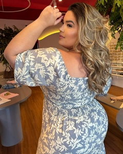 VESTIDO PLUS SIZE LONGO OMBRO A OMBRO AMELIA na internet