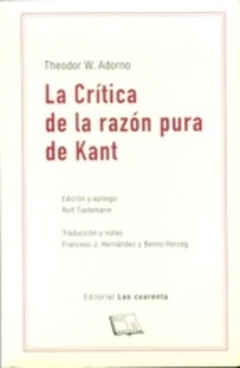 CRITICA DE LA RAZON PURA DE KANT