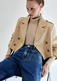 TRENCH COAT CROPPED ALFAIATARIA