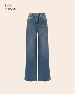 CALÇA JEANS PALAZZO