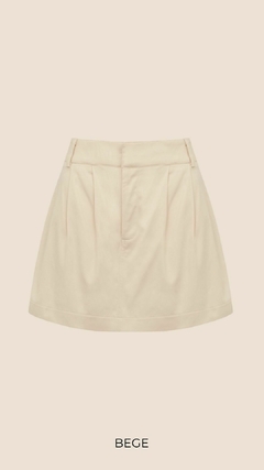 Shorts Saia com Pregas Frontais - comprar online