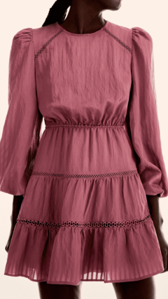 Vestido Viscose Maquinetada - comprar online