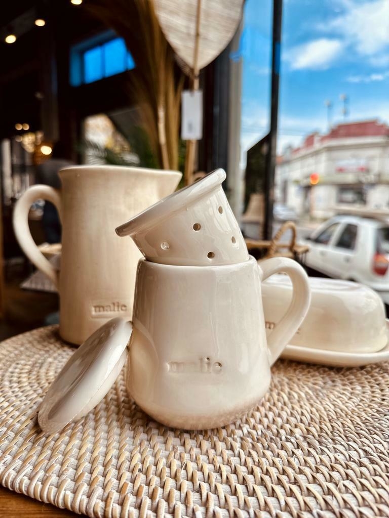 Taza de Ceramica Artesanal con Infusor - Decogallery