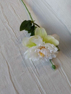 Ramo Peony blanca 66cm - comprar online