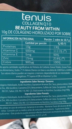 Tenuis Collagen Q10 pomelo - comprar online