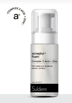 Acneplur foam. Espuma de limpieza cutis grasos, acne