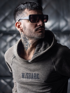 Hoodie Shark Gris Melange - comprar online