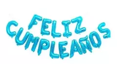 Globos letras Feliz Cumpleaños