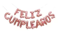 Globos letras Feliz Cumpleaños