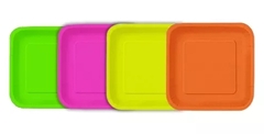 Platos Fluo x8 - comprar online