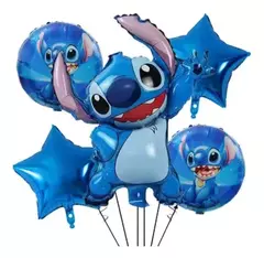 Set Globos Metalizados x5 STITCH