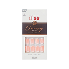 KISS Classy Glue-On Nails Simple Enough
