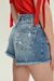 SHORT DENIM DEFLECADO CON ROTURAS LAVADO OSSIRA - comprar online