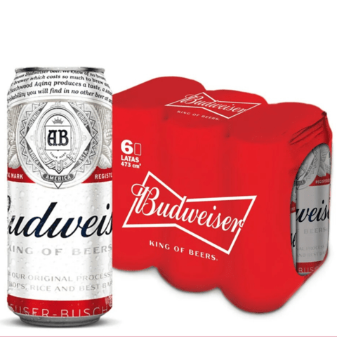 BUDWEISER 473CC PACK X6