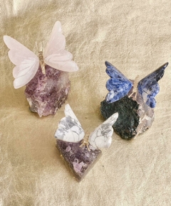 borboletas de pedras naturais