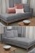 P1 Sillón Camastro VERSAILLES, veluti gris 180x90