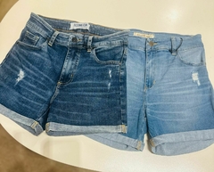 Short Jean doblez Claro 38