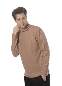 Sweater polera lanilla de hombre marron